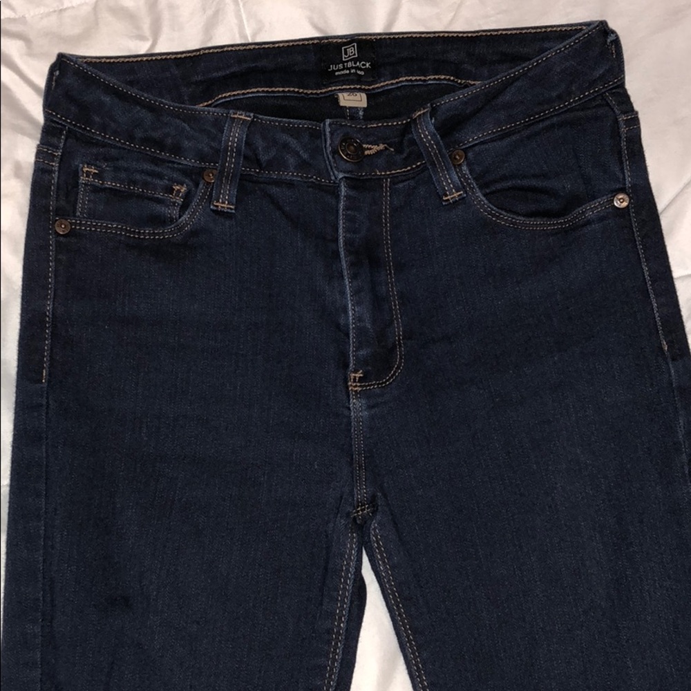 Just Black Dark Wash Skinny Jeans